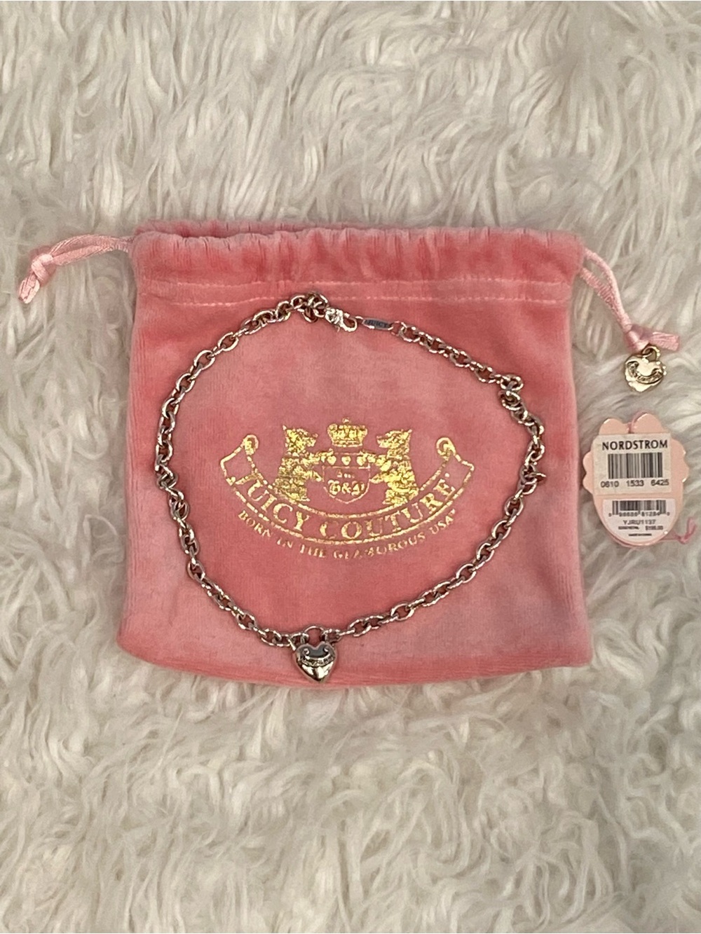 Juicy Couture 925 Sterling Silver Heart Necklace - Picture 5 of 8